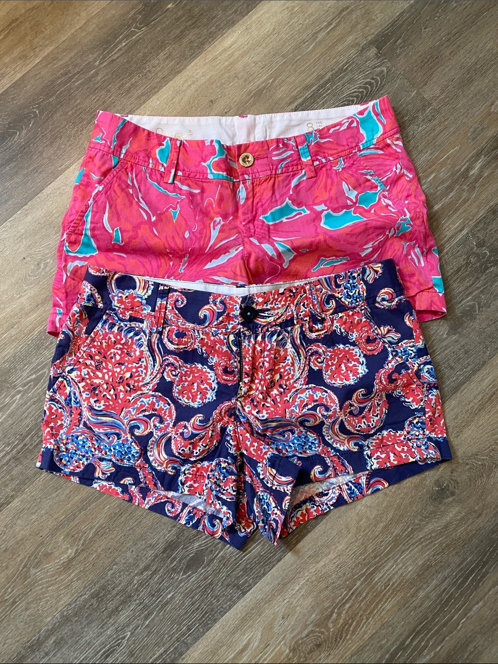 2 pairs of Lily Pulitzer shorts. Size 8.